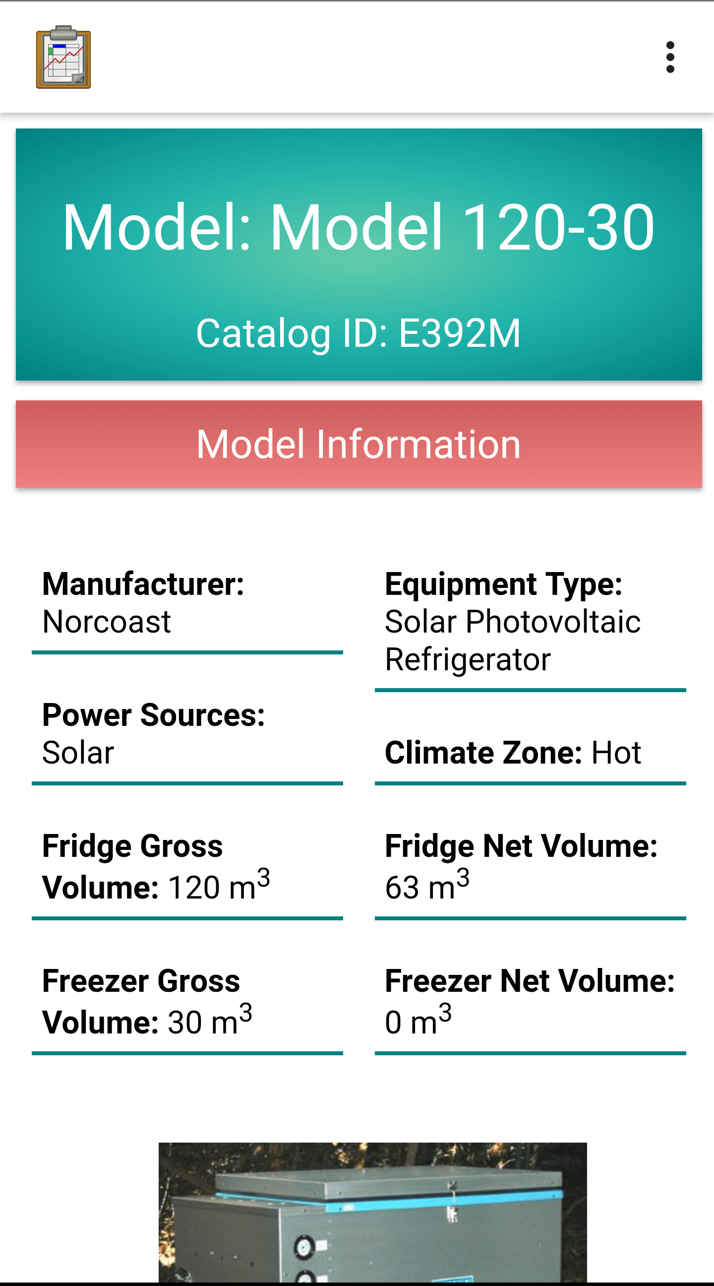 Refrigerator Type Menu