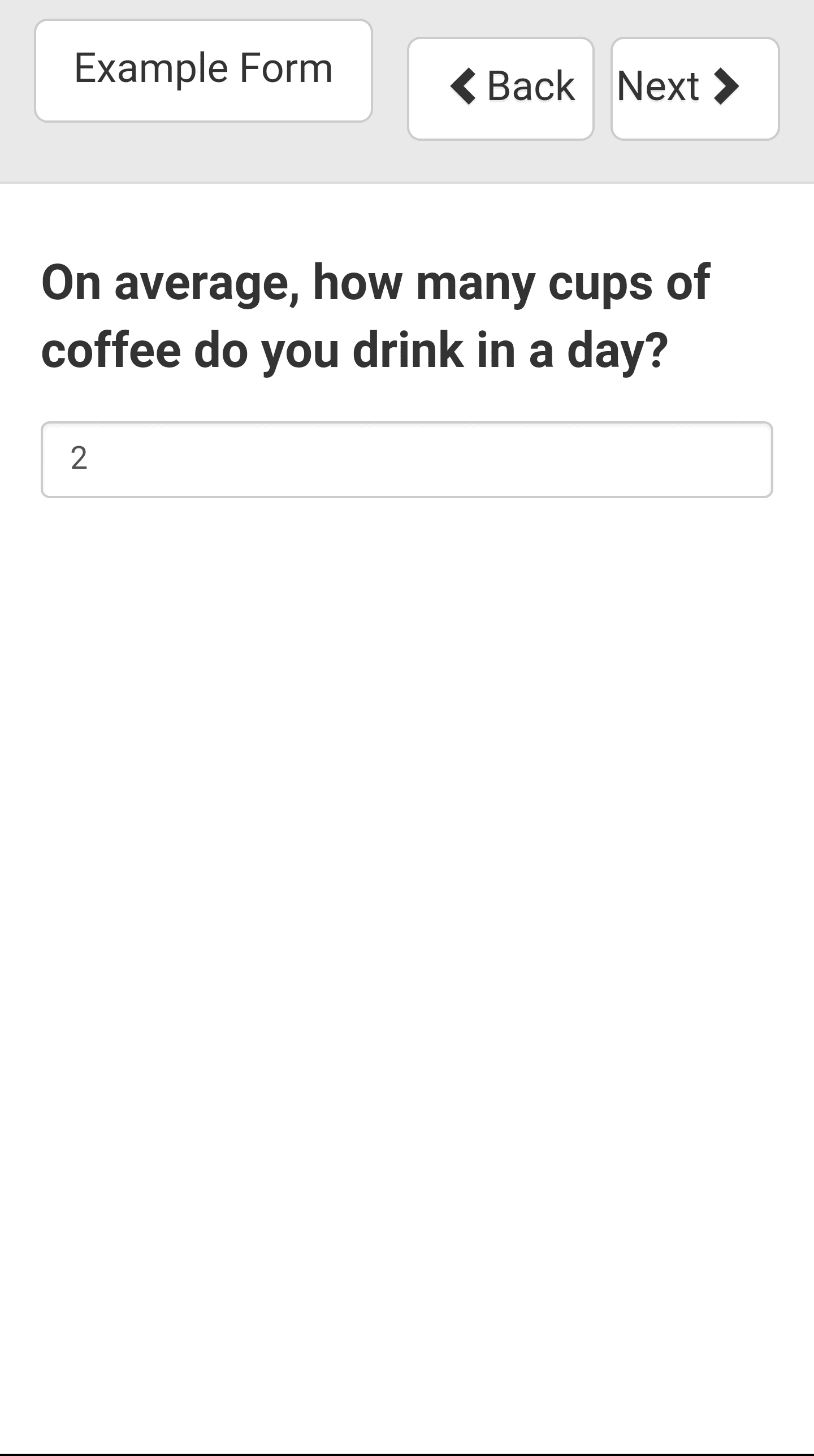 Survey Example Form Coffee Prompt
