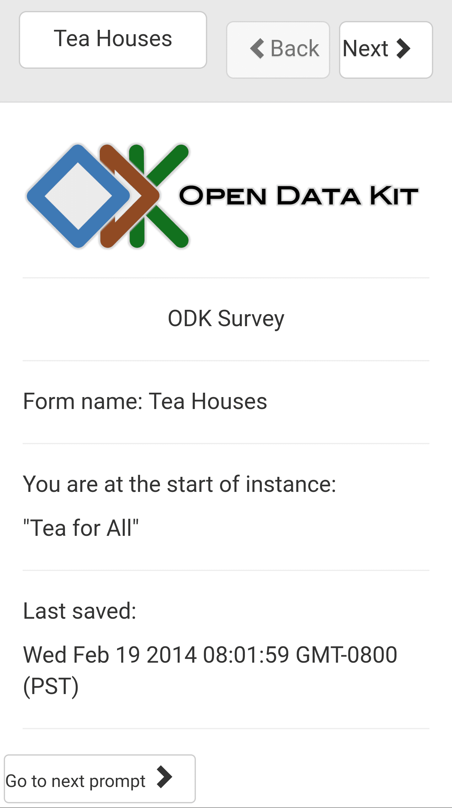 Tea Houses Survey Tea for All